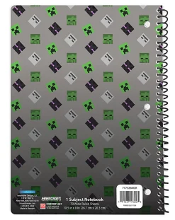 Minecraft Single Subject Wide Ruled Notebook, 8.5