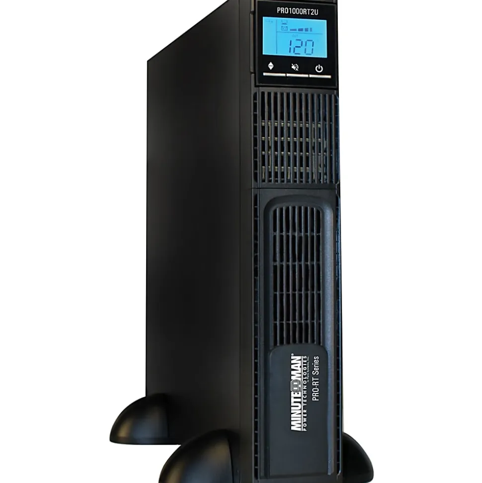 Minuteman PRO-RT PRO1000RT2U 1000VA Tower/Rack/Wall Mountable UPS - 2U Tower/Rack/Wall Mountable - 4 Minute Stan - PRO1000RT2U