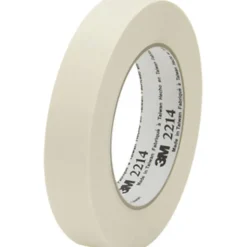 3M™ 2214 Masking Tape, 3" x 60 Yd., Natural, Case Of 12