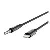 3.5 mm Audio Cable With Lightning Connector, 3 Ft, Black