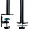 3M™ MM200B Dual Monitor Mount, 24"H x 33"W x 5"D, Black
