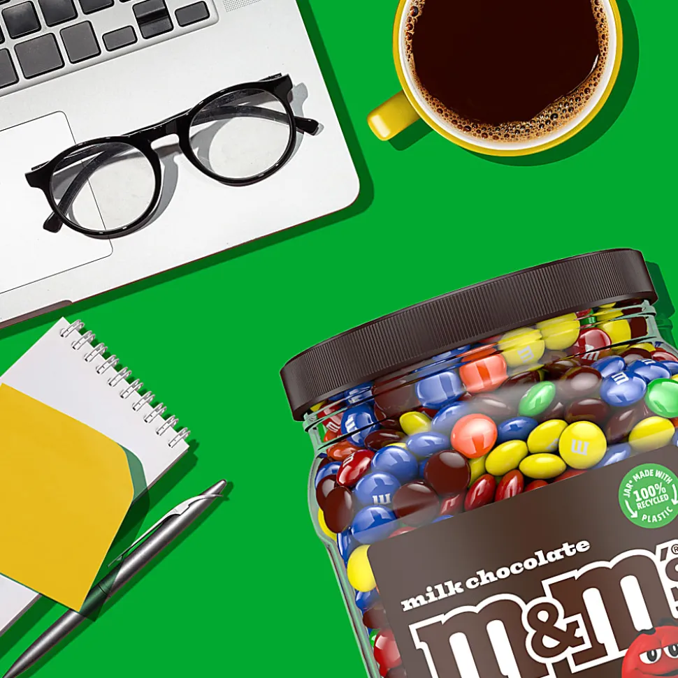 M&M's® Milk Chocolate Candies Jar, 62 Oz