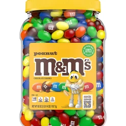 M&M's® Milk Chocolate Peanut Candies Jar, 62 Oz