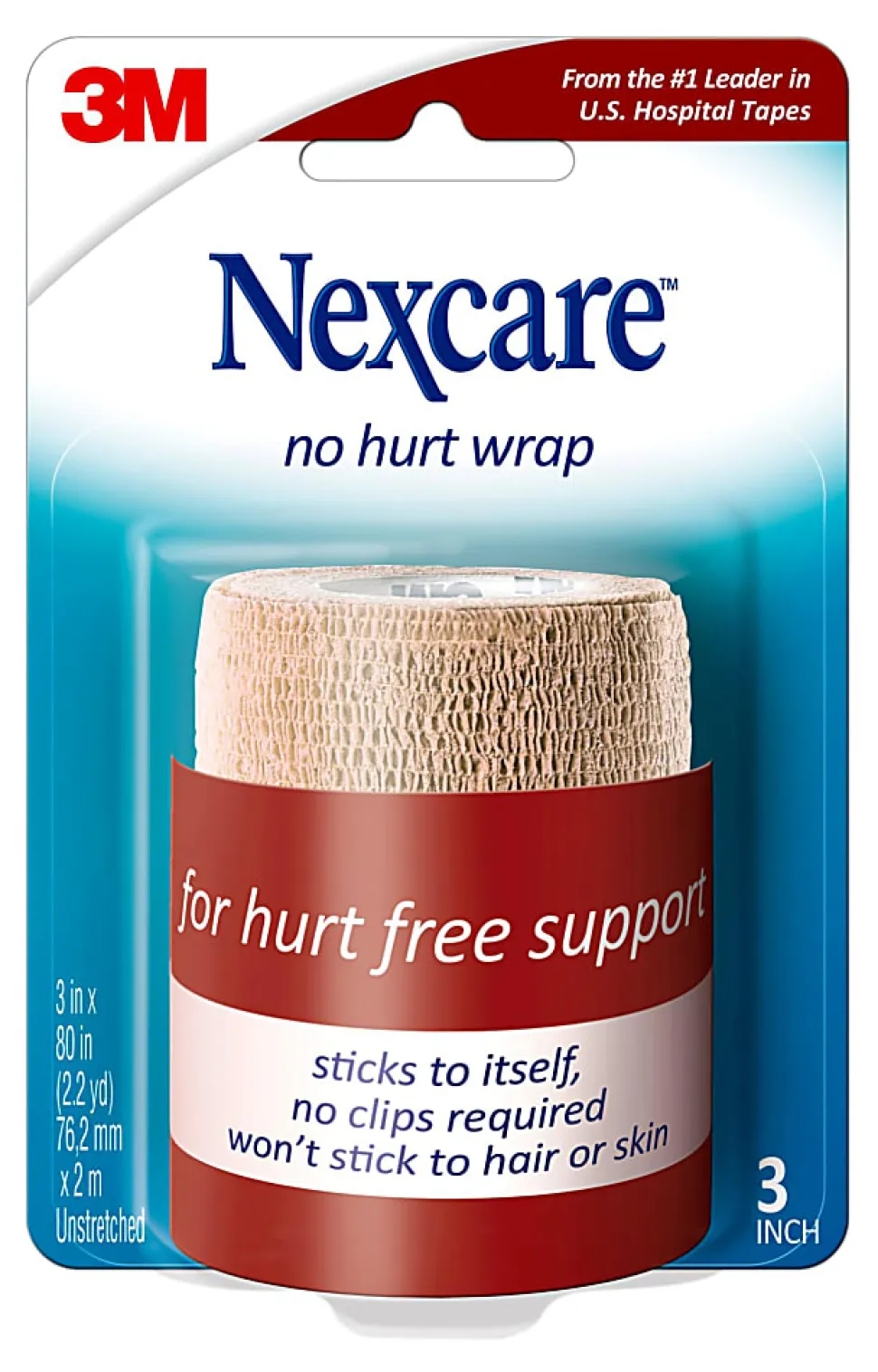 3M™ Nexcare™ Coban™ Self-Adherent Bandages, 3"x 5 Yd. Stretched, Tan