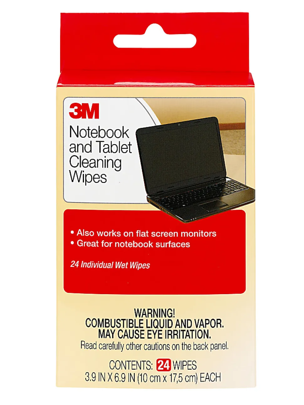3M™ Notebook Screen Cleaning Wipes, Pack Of 24