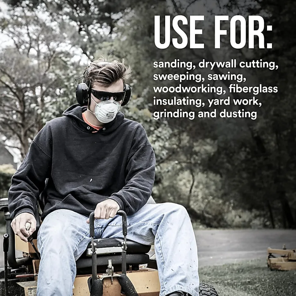 3M™ 8200 N95 Sanding and Fiberglass Respirator, White, 8200H20-DC, Pack of 20