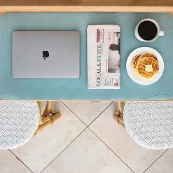 Mobile Pixels PU Leather Desk Mat, Hazel Blue