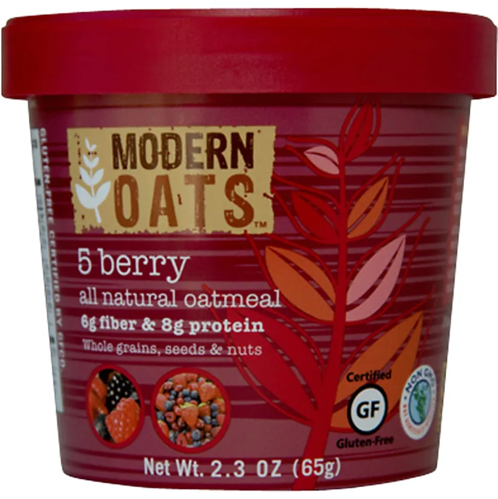 Modern Oats™ Oatmeal Cups, 5-Berry, 2.6 Oz, Pack Of 12
