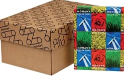 Mohawk Color Multi-Use Printer & Copy Paper, 8 Reams, Bright White, Letter (8.5" x 11"), 4000 Sheets Per Case, 32 Lb, 98 Brightness
