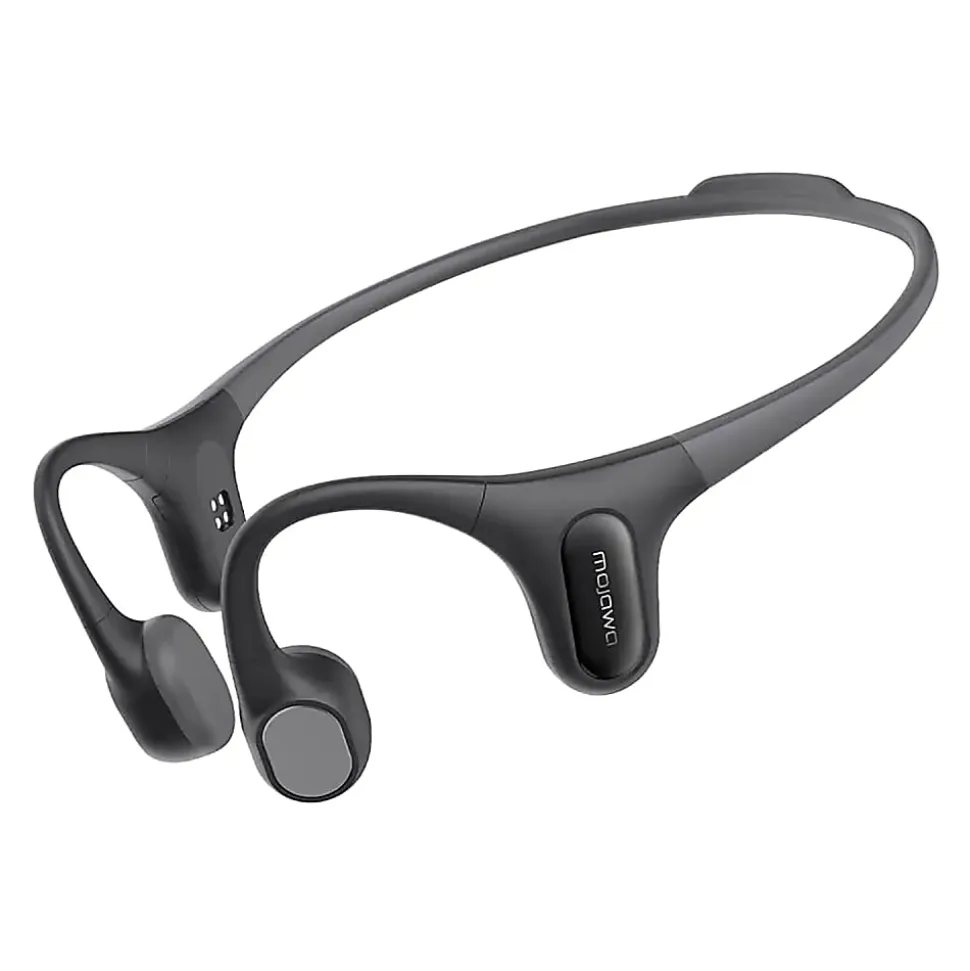 Mojawa™ Run Plus Bluetooth® Bone-Conduction Waterproof Open-Ear Headphones With Microphone For Outdoor Sports, Black