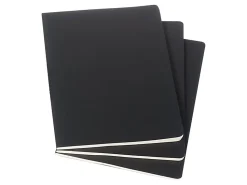 Moleskine Cahier Journals, Extra Large, 7.5" x 10", Ruled, 120 Pages, Black, Set Of 3 Journals