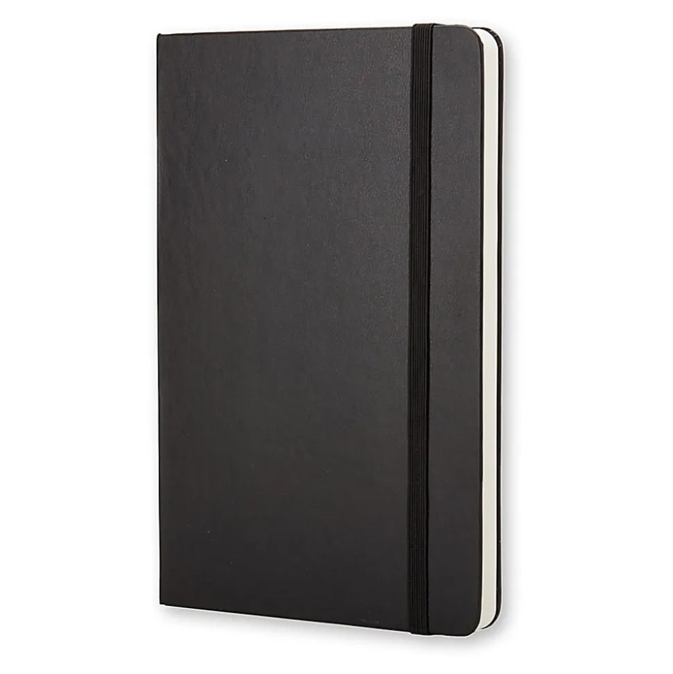 Moleskine Classic Hard Cover Notebook, 3-1/2" x 5-1/2", Unruled, 192 Pages, Black