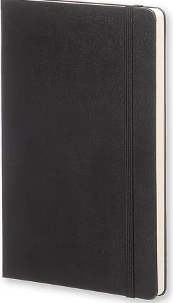 Moleskine Classic Hard Cover Notebook, 5" x 8-1/4", Dotted, 240 Pages, Black