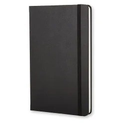 Moleskine Classic Hard Cover Notebook, 5” x 8-1/4”, Ruled, 240 Pages, Black