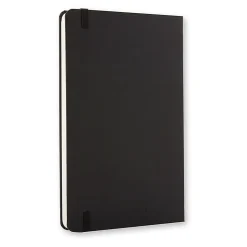 Moleskine Classic Hard Cover Notebook, 5” x 8-1/4”, Ruled, 240 Pages, Black