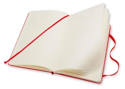 Moleskine Classic Hard Cover Notebook, 3-1/2” x 5-1/2”, Ruled, 192 Pages, Red