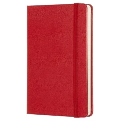 Moleskine Classic Hard Cover Notebook, 3-1/2” x 5-1/2”, Ruled, 192 Pages, Red