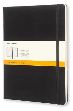 Moleskine Classic Hard Cover Notebook, 7-1/2