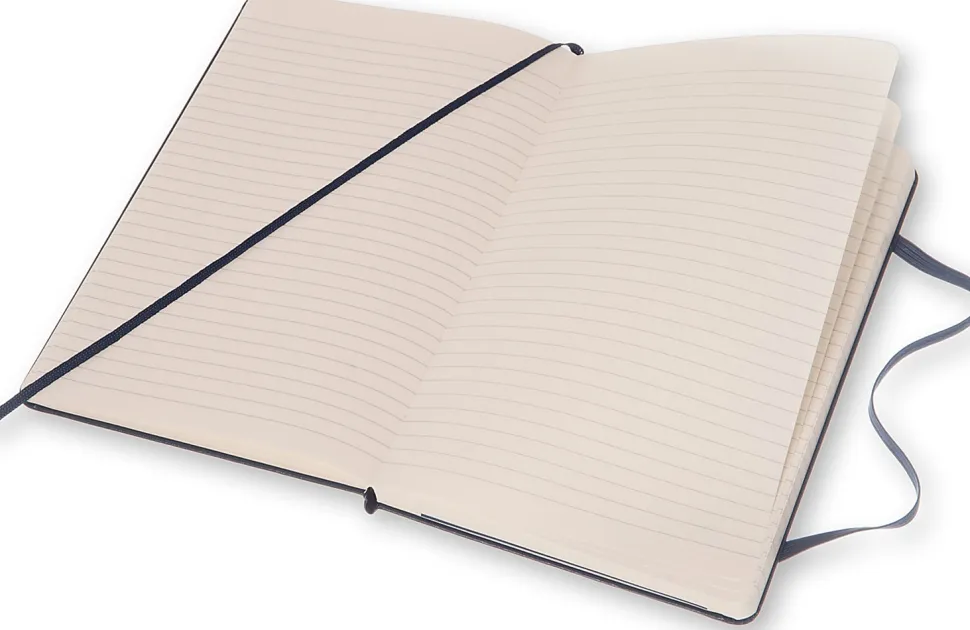 Moleskine Classic Hard Cover Notebook, Pocket, 3.5” x 5.5”, Ruled, 192 Pages, Sapphire Blue