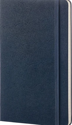 Moleskine Classic Hard Cover Notebook, Pocket, 3.5” x 5.5”, Ruled, 192 Pages, Sapphire Blue