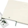 Moleskine Classic Hard Cover Notebook, Large, 5" x 8.25", Ruled, 240 Pages, Myrtle Green