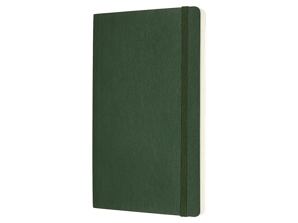 Moleskine Classic Hard Cover Notebook, Large, 5" x 8.25", Ruled, 240 Pages, Myrtle Green