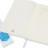 Moleskine Classic Notebook, Large, 5" x 8-1/4", Ruled, 192 Pages, Soft Cover, Hydrangea Blue