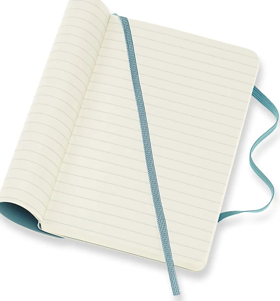 Moleskine Classic Notebook, Pocket, 3.5" X 5.5", Ruled, 192 pages, Soft Cover, Reef Blue