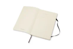 Moleskine Classic Notebook, 5” x 8-1/4”, 1 Subject, Faint Ruled, 192 Sheets, Black
