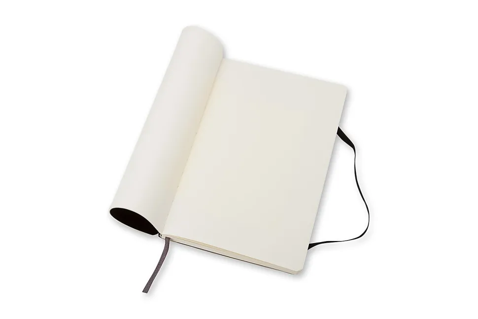 Moleskine Classic Notebook, 5” x 8-1/4”, 1 Subject, Faint Ruled, 192 Sheets, Black