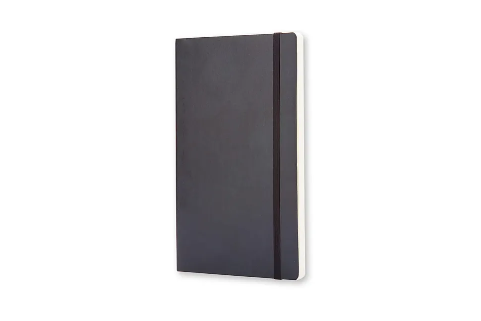 Moleskine Classic Notebook, 5” x 8-1/4”, 1 Subject, Faint Ruled, 192 Sheets, Black