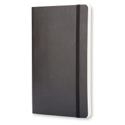 Moleskine Classic Soft Cover Notebook, 3-1/2” x 5-1/2”, Ruled, 192 Pages, Black
