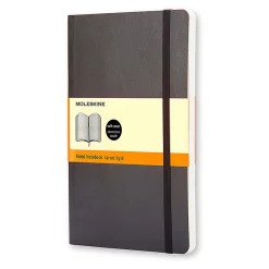 Moleskine Classic Soft Cover Notebook, 3-1/2” x 5-1/2”, Ruled, 192 Pages, Black