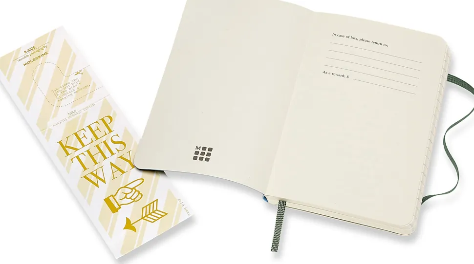 Moleskine Classic Soft Cover Notebook, 3-1/2" x 5-1/2", Ruled, 192 Pages, Myrtle Green