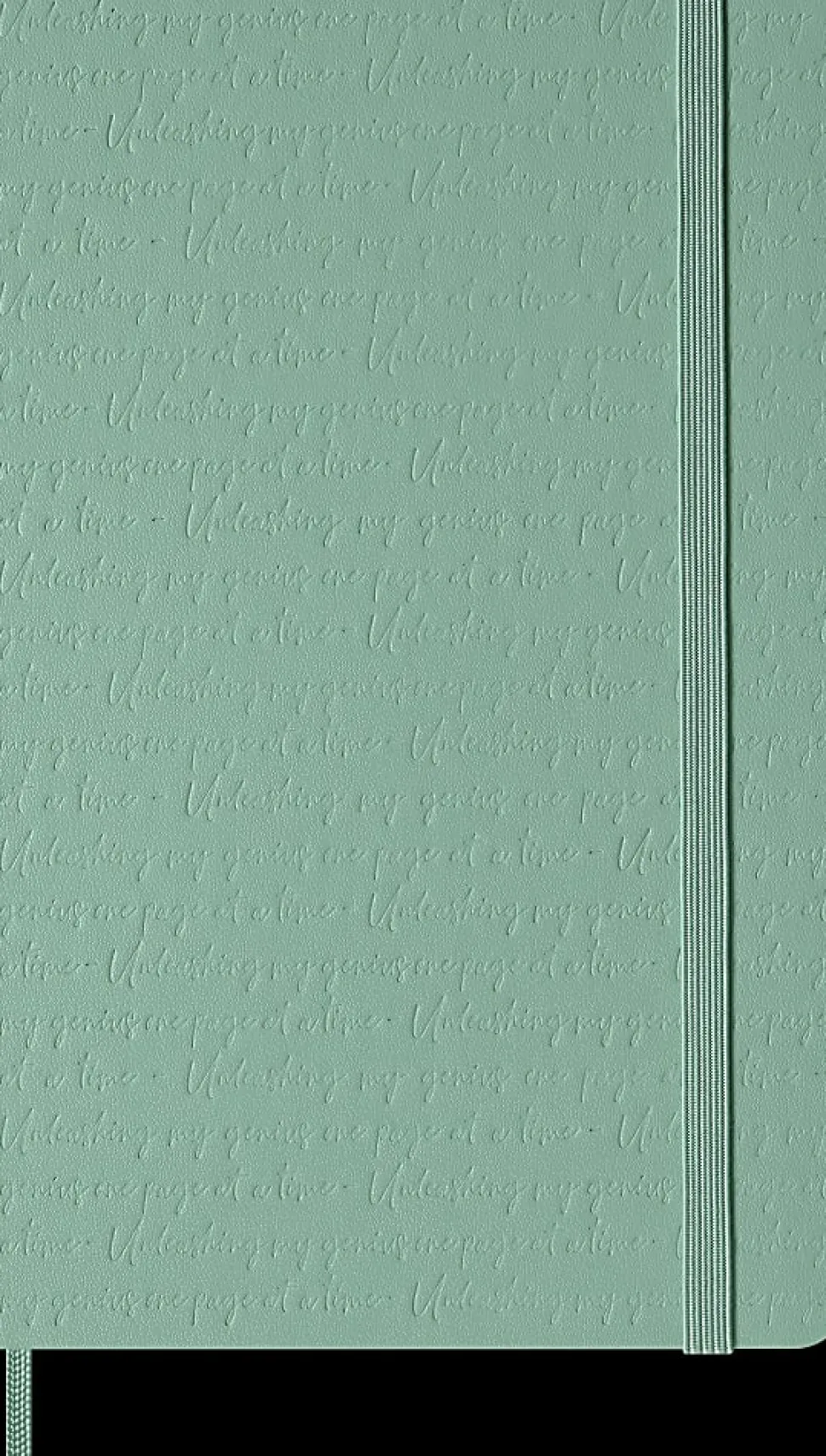 Moleskine Colored Patterned Hard Cover Notebook, 5" x 8-1/4", Ruled/Lined, Sage Green, Total Qty 1