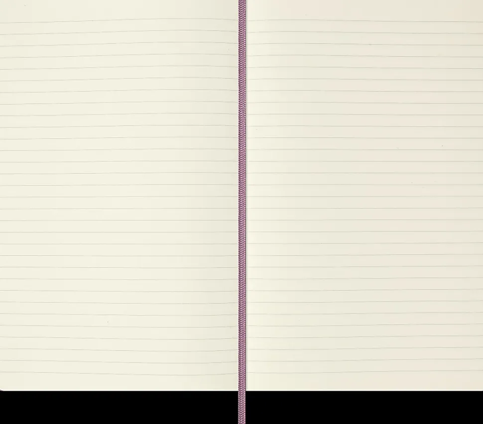 Moleskine Colored Patterned Hard Cover Notebook, 5" x 8-1/4", Ruled/Lined, Majestic Pink, Total Qty 1
