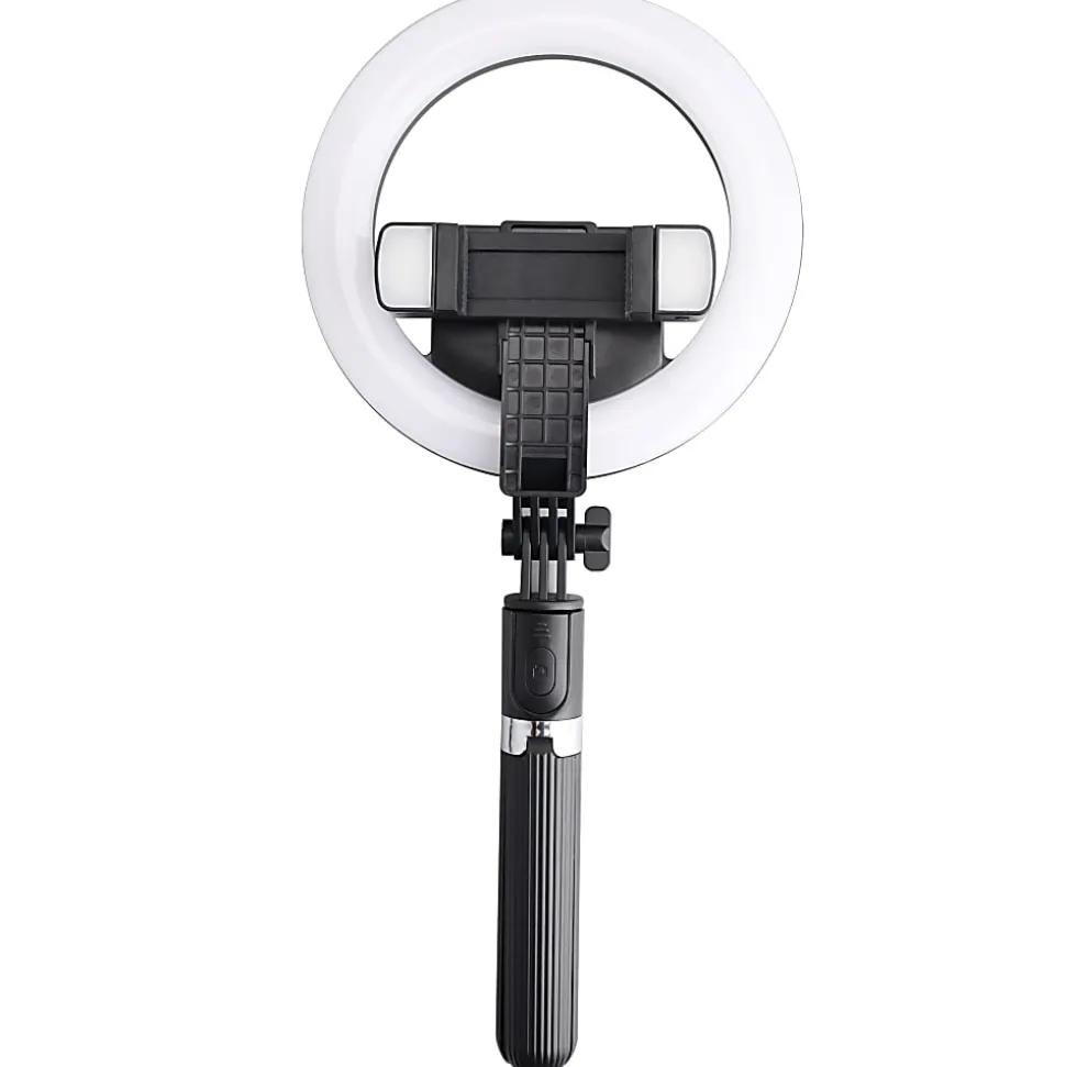 Monster Cable LED Ring Light Selfie Stick, 7", White