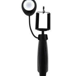 Monster 2-In-1 LED Plastic Selfie Handheld/Tripod Mount For Smartphones, Black