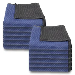 Monster Trucks® Economy-Plus Multipurpose Blankets, 72" x 80", Blue/Black, Pack Of 12 Blankets