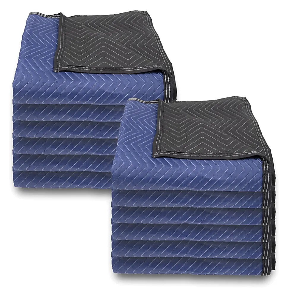 Monster Trucks® Economy-Plus Multipurpose Blankets, 72" x 80", Blue/Black, Pack Of 12 Blankets