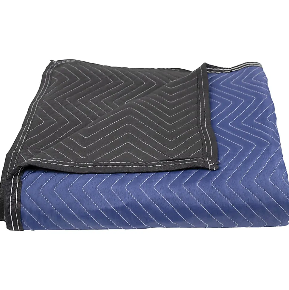 Monster Trucks® Economy-Plus Multipurpose Blankets, 72" x 80", Blue/Black, Pack Of 12 Blankets