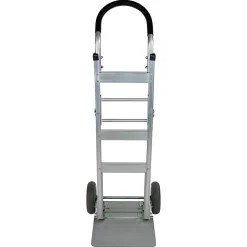 Monster Trucks® Foldable Aluminum Hand Truck With Solid TPR Tires And Ergonomic Handle, 50”H x 17-1/2”W x 18”D, Silver