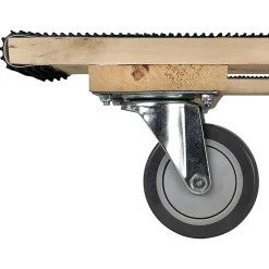 Monster Trucks® Piano H Style 4-Wheel Wood Dolly, 30”L x 18”W x 8”H, Black/Brown