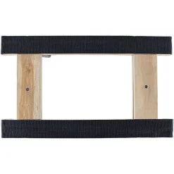 Monster Trucks® Piano H Style 4-Wheel Wood Dolly, 30”L x 18”W x 8”H, Black/Brown