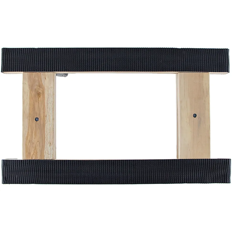 Monster Trucks® Piano H Style 4-Wheel Wood Dolly, 30”L x 18”W x 8”H, Black/Brown