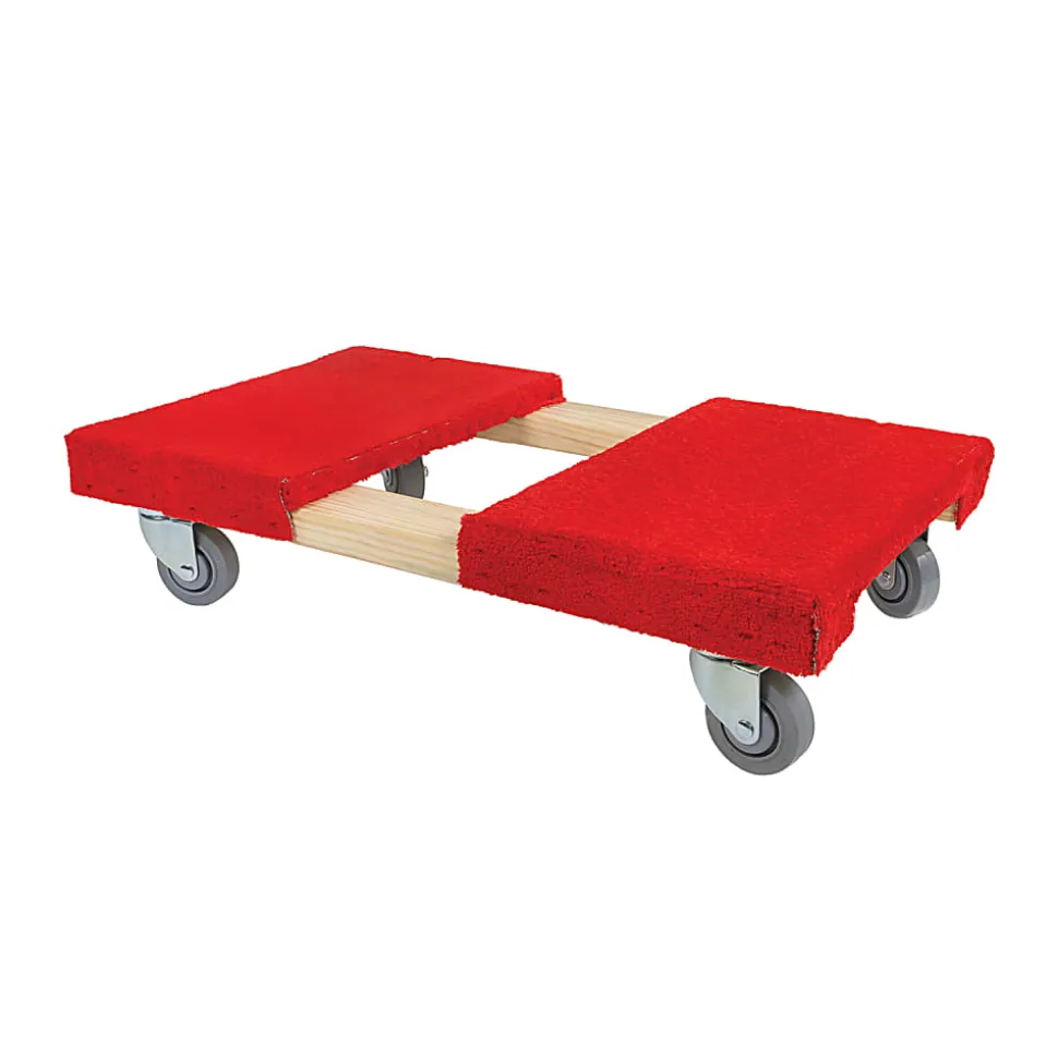 Monster Trucks Wood 4-Wheel Heavy-Duty Dolly, 1,000 Lb