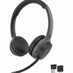 Morpheus 360 Advantage Stereo Wireless Headset with Detachable Boom Microphone - Bluetooth Headphones with 2.4GHz Receive - HS6500SBT