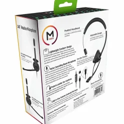 Morpheus 360 Connect USB Mono Headset with Boom Microphone - Noise Cancelling - Reversible Design - Protein Leather Ear Cushion - HS5200MU