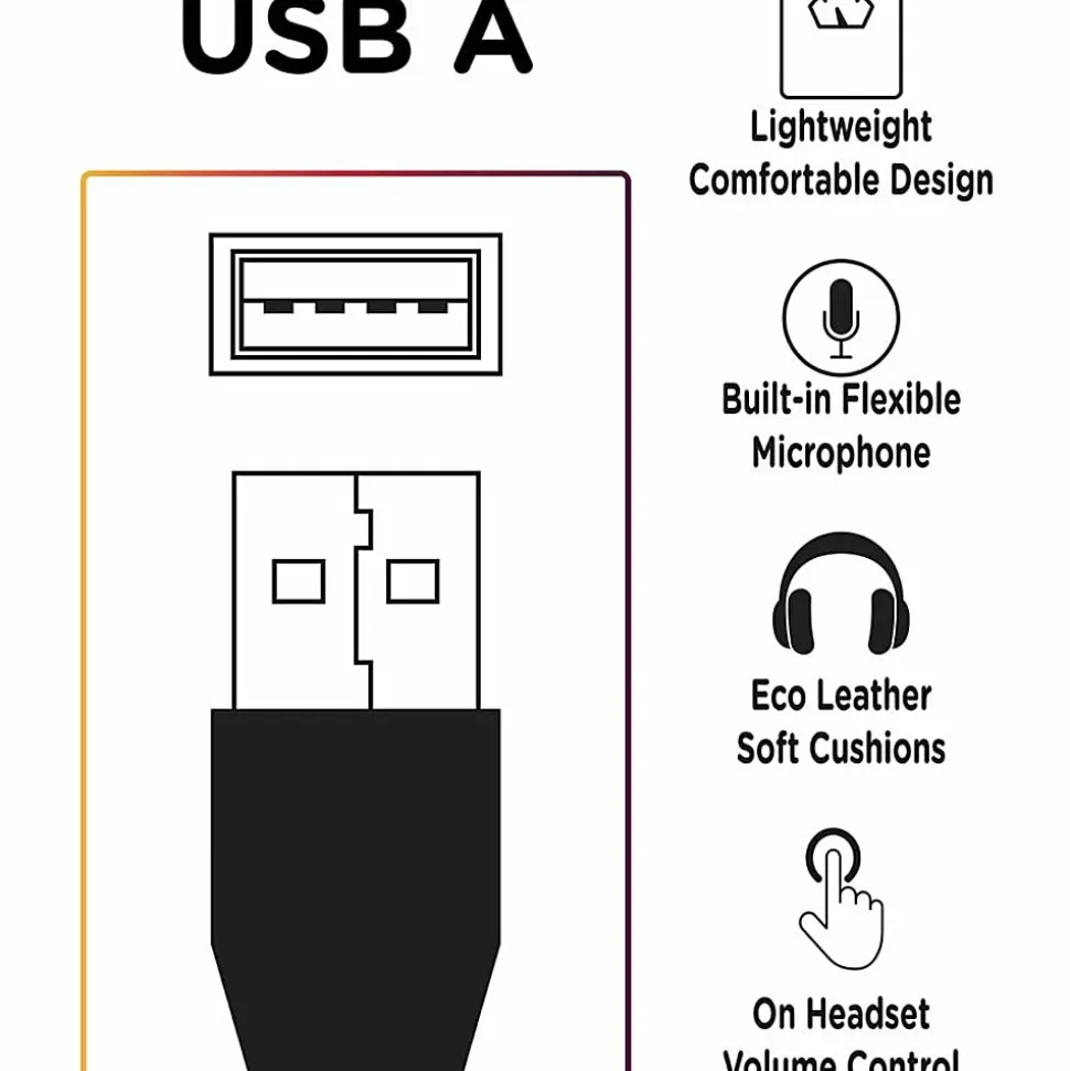 Morpheus 360 Deluxe Multimedia Stereo USB Headset - Adjustable Microphone - Lightweight Comfortable Design - HS3500SU