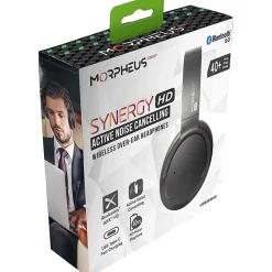 Morpheus 360 Synergy HD Wireless Noise Cancelling Headphones - Bluetooth Headset w Microphone - HP9550HD